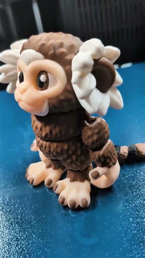 Articulated Marmoset Monkey Figurine #3dprinting #bambulab #h2c #shopify #fyp