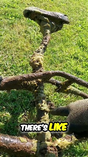 Magnet Fishing Finds Rusty Bike! Incredible River Discovery! #shorts