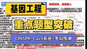基因工程 | CRISPR/Cas9基因编辑系统 题型全解