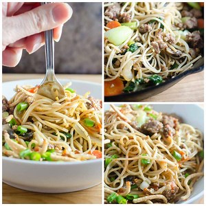 101K views · 137 reactions | This Quick and Easy Pork Stir Fry is exactly what you need to kick off your new year! It's loaded with veggies and ready in under 30. RECIPE: https://www.lifesambrosia.com/quick-and-easy-pork-and-veggie-stir-fry-recipe/ | Life's Ambrosia | Facebook