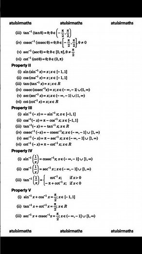 inverse trigonometric functions class 12 maths | inverse trigonometry #maths