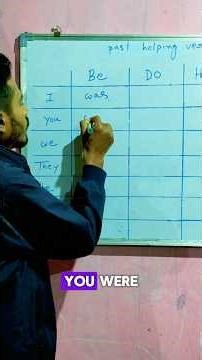 Learn Past Helping Verbs Easily | Was, Were, Did, Had #englishgrammar #learnenglish