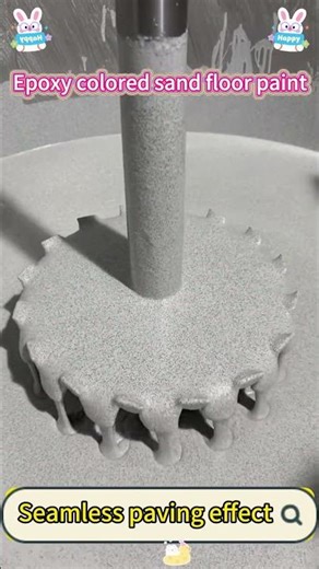 Self-leveling high hardness epoxy colored sand flooring paint