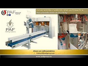 ENSACADORA CARRUSEL DE EMPAQUES DE 25 Y 50 KG - PAF Milling Systems
