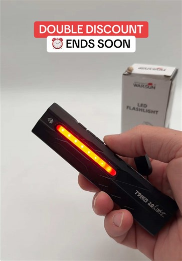 🔦 This is one of the most powerful EDC flashlights I keep on hand Multiple light modes for work, emergencies, and night use Side flood light is clutch for close-up tasks and hands-free lighting Magnetic tail makes it easy to stick and work without holding it Rechargeable, compact, and built for real-world use 💪⚡️ #tiktokshopholidayhaul #TikTokShopCreatorPicks #EDCflashlight #EverydayCarry #GearFinds