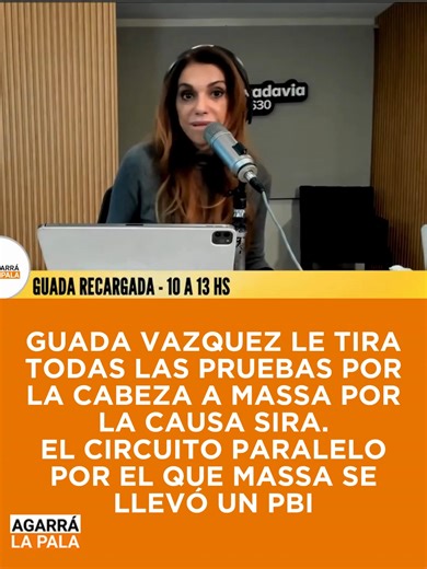 Guada Vázquez acusa a Massa: pruebas y el circuito paralelo por la causa SIRA