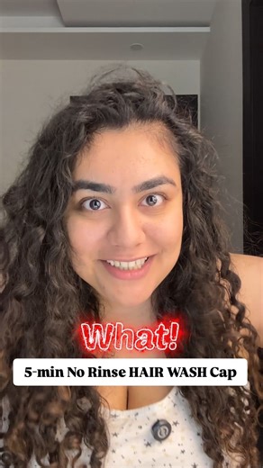 Vaishnavi Thakur | Plus Size Creator & Self love on Instagram: "5 min – rinse-free shower cap that shampooed and conditioned my greasy hair without water 😱 Yup, I was too lazy to wash my hair, so I ordered this rinse-free shampoo and conditioner cap to see if it could save the day! My hair hadn’t been washed in 4 days and was super oily… but this cap claimed to clean it without even touching water. 🤯 In this video, I test it out step-by-step — from greasy hair to fresh scalp, from applying the