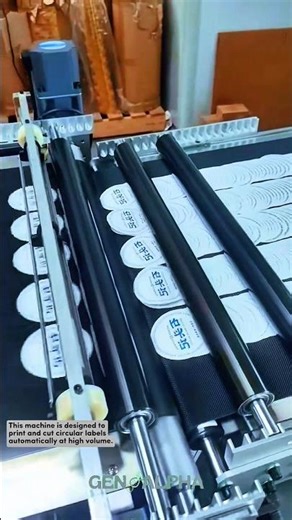 High Speed Label Printing and Die Cutting System #manufacturing