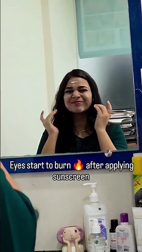 Sunscreen burning your eyes? It’s not random 👇#skincare #dermatologist #youtuber #shortvideo