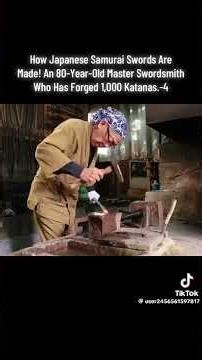 How Japanese Samurai Swords Are Made! An 80-Year-Old Master Swordsmith Who Has forged 1000 Katanas