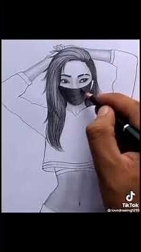 How to draw a Cute Slay Queen Girl 😊❤️ #drawing
