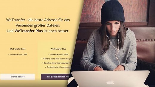 Mit WeTransfer kostenlos Daten verschicken