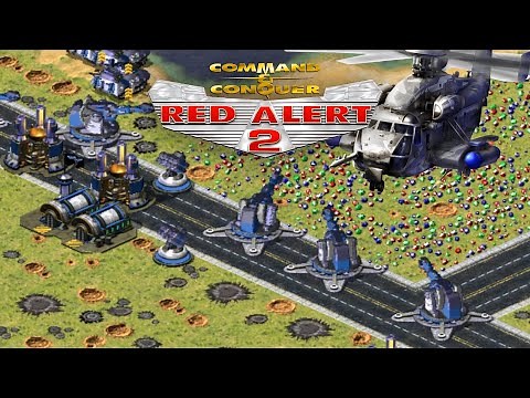 Red Alert 2 | Holding The Line | (7 vs 1 + Superweapons)