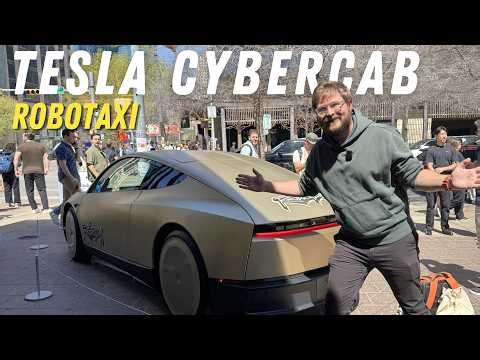 Tesla Cybercab First Look! Cabin Space, Doors, Interior Quality, Trunk Space, Charging Port, Design