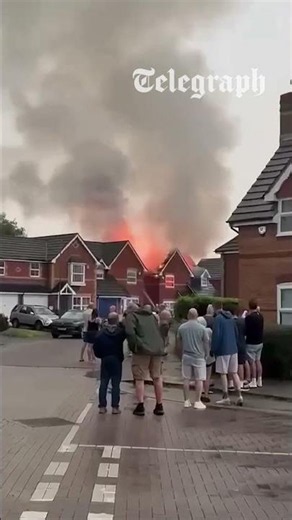 Lightning storm sets house on fire