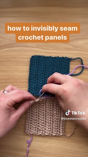 How to Seam Crochet Panels Neatly with Mattress Stitch