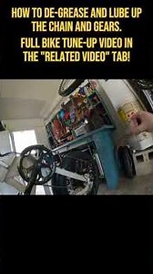 How To De Grease And Lube Up Bike Chain And Gears #shorts