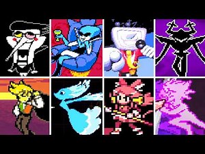 DELTARUNE - All Bosses & Endings (Chapters 1-5)