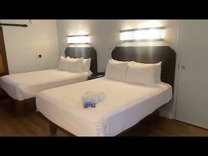 Disney Caribbean Beach Resort Room Tour | 2 Queen Beds + Pull-Down Bed