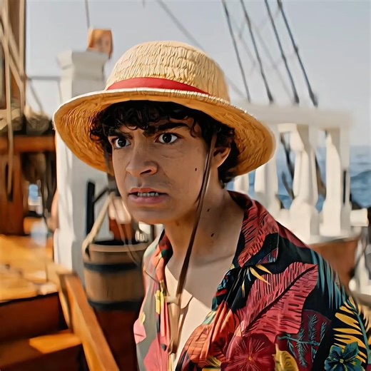 Luffy's grandfather won't let him become a pirate #onepieceliveaction #shorts