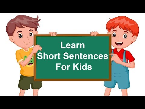 Learn Short Sentences For Kids | 100+ Simple and Short Sentences for Kids | Spoken English with kids