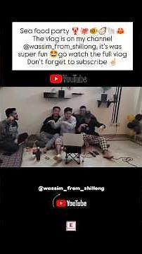 sea food party do watchy full vlog in my channel, please support 💯 #fishpie #seafeast #copyfish