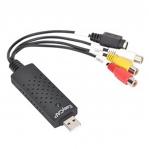 USB 2.0 Capture Adapter Video Capture Card Black