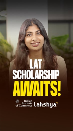 Your future deserves the best start! Take the LAT Scholarship Exam at IIC Lakshya and unlock opportunities like Avya, a CMA USA student, who comes from a commerce background, making it easier to attend and excel in the LAT Exam. She earned 40% off to support her family. Experience balanced academics, dynamic campus life, and mentorship from experienced faculty. Enhance your exam skills, achieve scholarships, and take the first step toward a transformative education. IIC Lakshya is where students