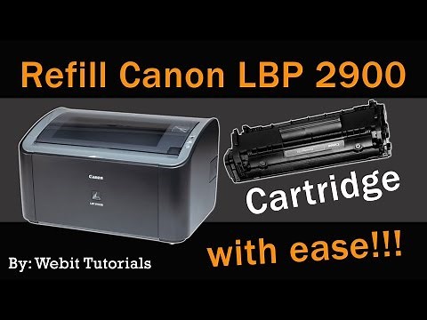Canon LBP 2900 toner refill tutorial (Easy Method)