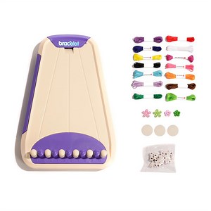 Friendship Bracelet Making Tool with 14 Colour Threads