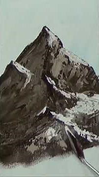 #shorts Simple Acrylic Painting - with Mountain