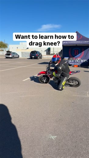 Built To Win Riders Academy on Instagram: "Want to learn how you can drag knee? This student is doing it for the first time on a Mini Moto, and that’s no accident. Mini bikes are the best tool to learn proper body position and lean without fear. We not only teach on them, we also build custom Mini Moto bikes to order so you can train the right way from day one. Dm for more info!🏍️💨💨"