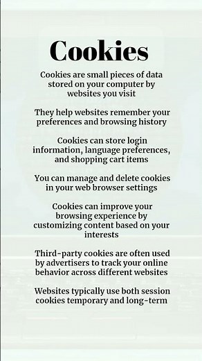 What is cookies | Computer basic knowledge #cookies #computerknowledge