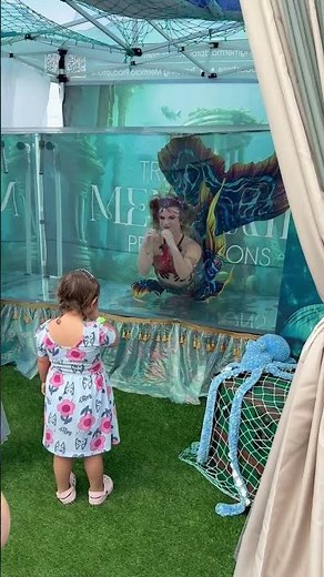 Live Mermaids for events #mermaid #interactiveexperience #immersivevisuals #mermaidlove