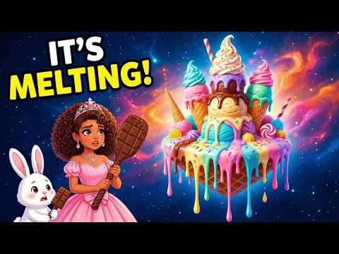 Princess Annora Saves The Melting Ice Cream Castle In Space | Princess Adventure & Bedtime Story