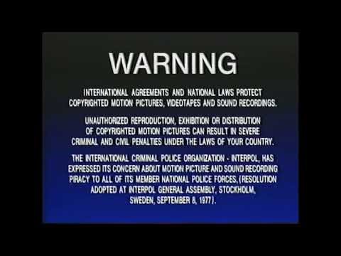 Sony Wonder Warning Screen (1991-2007 Canada)