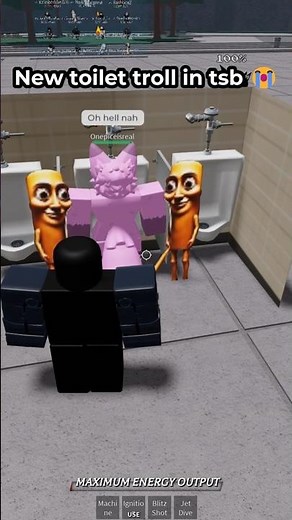New toilet troll in tsb with ‪@VexilityGaming‬ 🤣 #roblox #thestrongestbattlegrounds