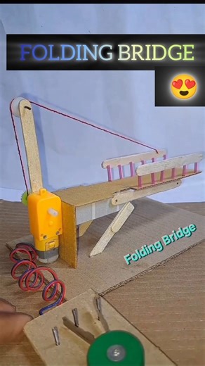 Folding bridge machinesm #dcmotor #tech #youtubeshorts #motor #dcmotorproject #bridge
