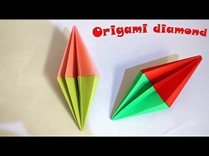 Cara membuat origami diamond step by step