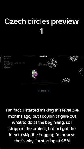 Czech circles preview 1 #geometrydash #level #build #editor #czech