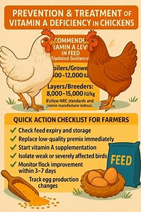✅ Prevention & Treatment of Vitamin A Deficiency in Chickens #PoultryNutrition, #FlockCareTips, #vettips #veterinarian #reelsvideoシ #reelsfypシ #education #painrelief #health #devotion #protection | Poultry vet