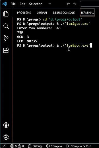 How to find LCM & GCD #coding #programming #C++