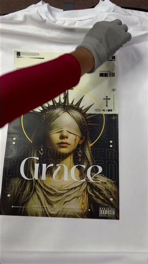 DTF Peel Off from T-Shirt ASMR 👕 So Satisfying & Relaxing #Shorts