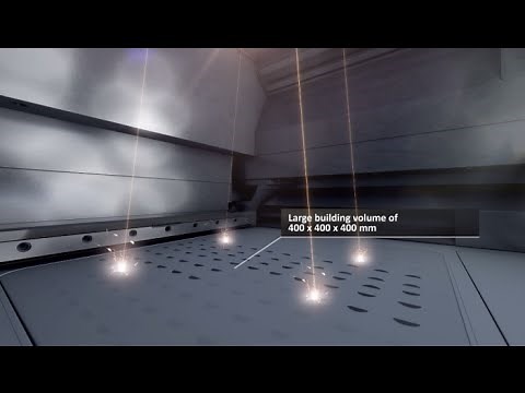 The ultra-fast quad-laser 3D printing system for metal parts: EOS M 400-4