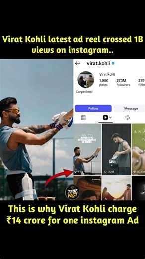 The Billion View King Why Virat Kohli Instagram Value is Sky High 🏏💰