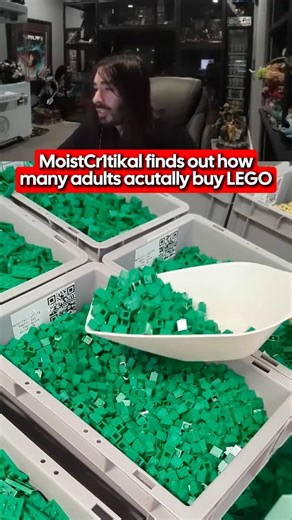 MoistCr1tikal finds out how many adults buy LEGOs #lego #penguinz0 #moistcritikal