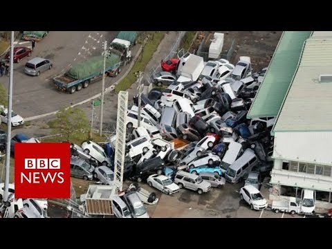 Japan's Typhoon Jebi leaves destruction in its wake - BBC News