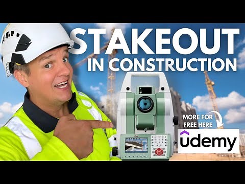 How to Mark a Point in Construction Tutorial: Setting Out Stakeout Using a Total Station
