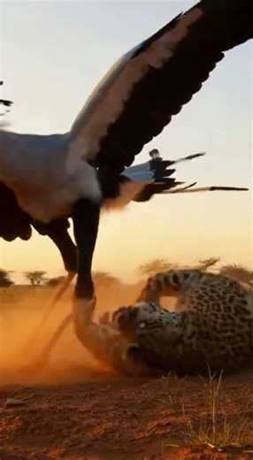 Leopard vs chick: The Fight for Survival #wildlife #africa #shorts