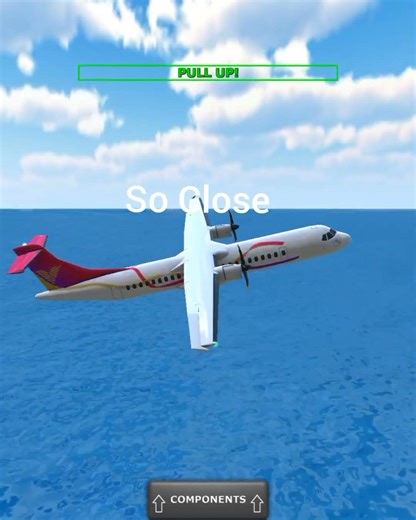 SO CLOSE 😲PULL UP #airplane#turbo#aviation#tfs#aircraft